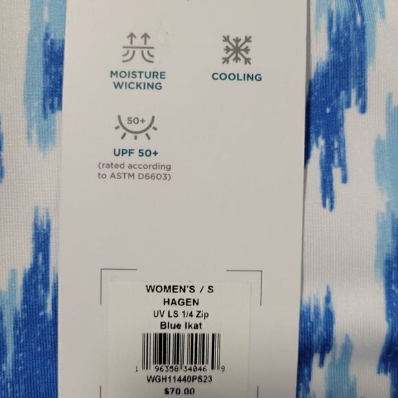 Lady Hagen Golf Pullover 1/4 Zip Long Sleeve Shirt Womens Size Small UPF 50 Blue - Picture 6 of 15